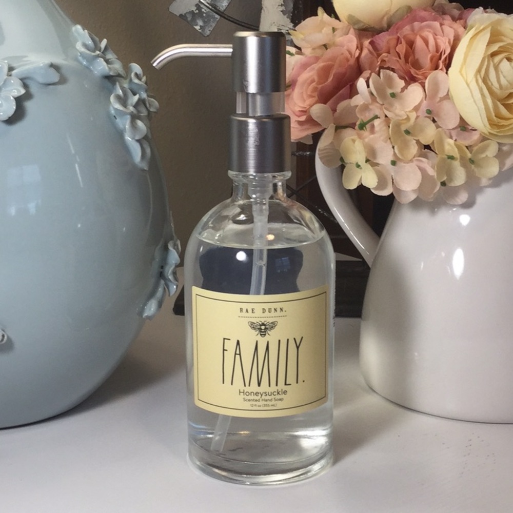 SOLD❗️Rae Dunn FAMILY Honeysuckle Hand Soap